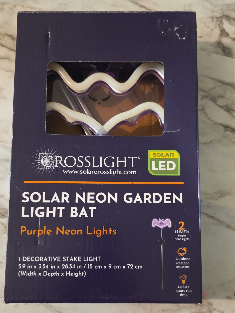 SOLAR NEON GARDEN LIGHT BAT